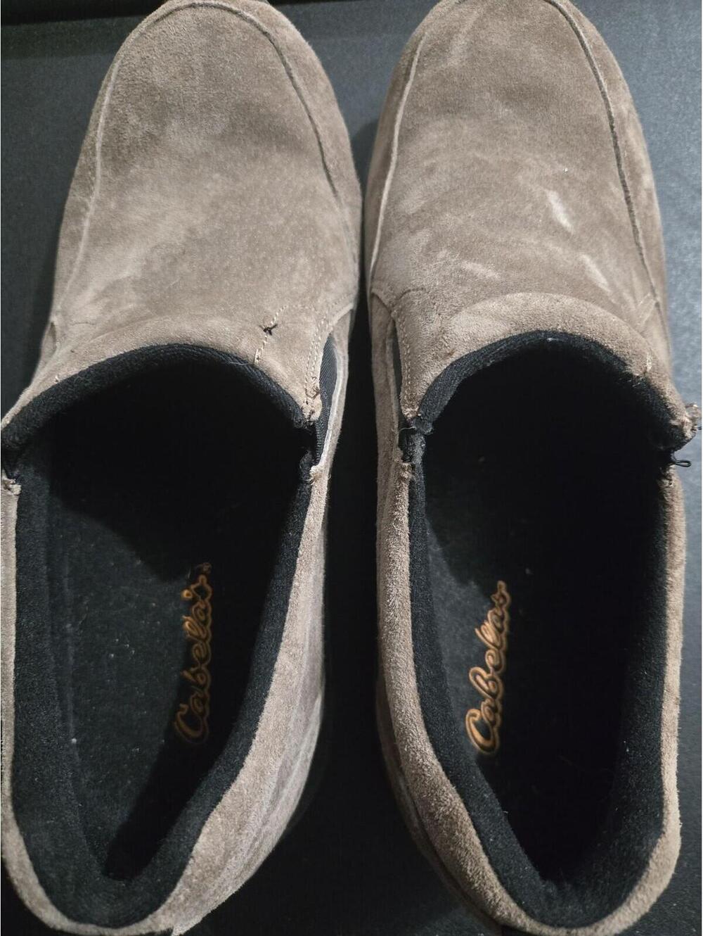 Cabela's Men's Brown Suede Slip-On Loafers Size 9.5 - Picture 3 of 6